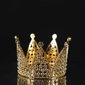 بيع بالجملة تاج صغير كعكة عيد ميلاد طفل ممتاز عصابة رأس صغيرة مستديرة كعكة تاج - Product Image 3