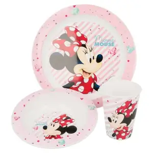 Anak-anak aman melamine dinnerware set disesuaikan wholesale pasokan pabrik peralatan masak set kartun melamine peralatan makan set