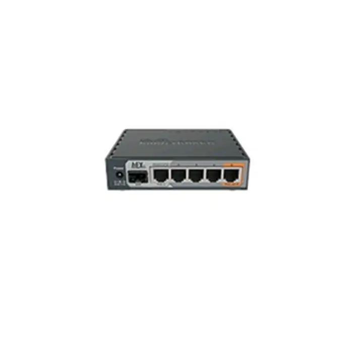 Mikrotik hEX S RB760iGS five port Gigabit Ethernet router for locations where wireless connectivity is not required