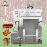 Four à fumage électrique professionnel pour viande, poulet, saumon froid, bacon, canard et poisson, avec fonction vapeur, pour restaurant et fumoirs.