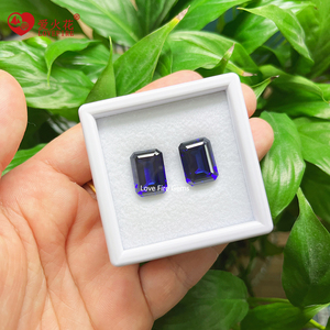 Laboratorium dibuat dengan biru mewah safir zamrud potongan bentuk mewah mewah dikembangkan batu permata longgar <span class=keywords><strong>Lab</strong></span> biru safir batu - Product Image 2