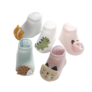 Buena calidad yunshan primavera y verano nuevo animal de dibujos animados antideslizante bebé piso niño 0-1-3 calcetines para niños - Product Image 2