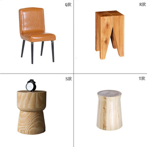 Silla de Comedor Nórdica Creativa de Madera Maciza con Tapicería de Cuero, Multifuncional, Estilo Antiguo JXT para Cafeterías, Tiendas de Té con Leche, Estilo Barril - Product Image 4