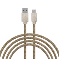 Câble de charge rapide 3-en-1 Type-C 20W écologique avec blindage tressé pour écouteurs et appareils mobiles - Vente en gros
