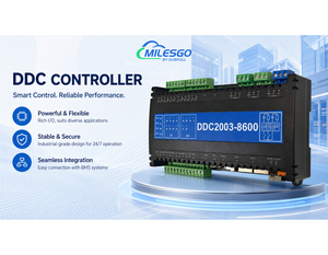 ตัวควบคุม Milesgo DDC2003-8600 รองรับ BACnet, Modbus, MQTT, <span class=keywords><strong>OPC</strong></span> <span class=keywords><strong>UA</strong></span> สำหรับระบบ HVAC, อาคารอัจฉริยะ และระบบจัดการพลังงาน - Product Image 1
