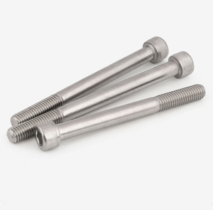 Boulons Allen en acier inoxydable M8 X 22mm Din916 M4 <span class=keywords><strong>M5</strong></span> à tête cylindrique hexagonale Vis à filetage complet Attaches pour scooter sportif - Product Image 2