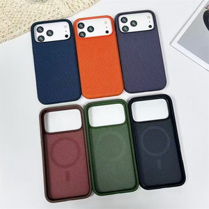 Coques de protection de luxe en TPU+PC tressé de haute qualité <span class=keywords><strong>pour</strong></span> <span class=keywords><strong>iPhone</strong></span> 17 16 15 14 13 12 <span class=keywords><strong>11</strong></span> avec couvercle de chargement magnétique sans fil - Product Image 1