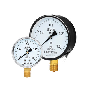 เกจวัดแรงดันแบบอนาล็อก Y60 0.16MPa สแตนเลสเกลียว M14x1.5 สำหรับใช้กับน้ำมันไฮดรอลิกน้ำสุญญากาศ - Product Image 3
