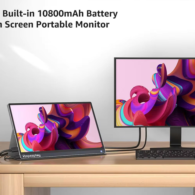 15.6 Inch Portable Business Monitor Full HD IPS USB-C HDMI External Laptop Display