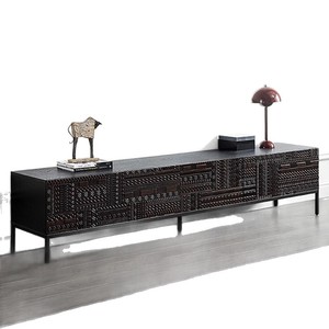 <span class=keywords><strong>Mueble</strong></span> para TV JINXI de teca tallada a mano, <span class=keywords><strong>estilo</strong></span> <span class=keywords><strong>industrial</strong></span> belga de mediados de siglo, Wabi-sabi, muebles de madera maciza - Product Image 2