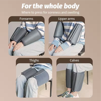 12 Set complet enveloppé soulagement de la douleur électrique vibrant Shiatsu veau pied masseur de jambe avec pression d'air et chaleur