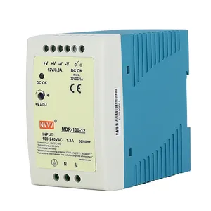 NVVV 100W Power Supply 12V 220V 8.3a AC DC Din Rail Switching Power Supply smps MDR-100-12