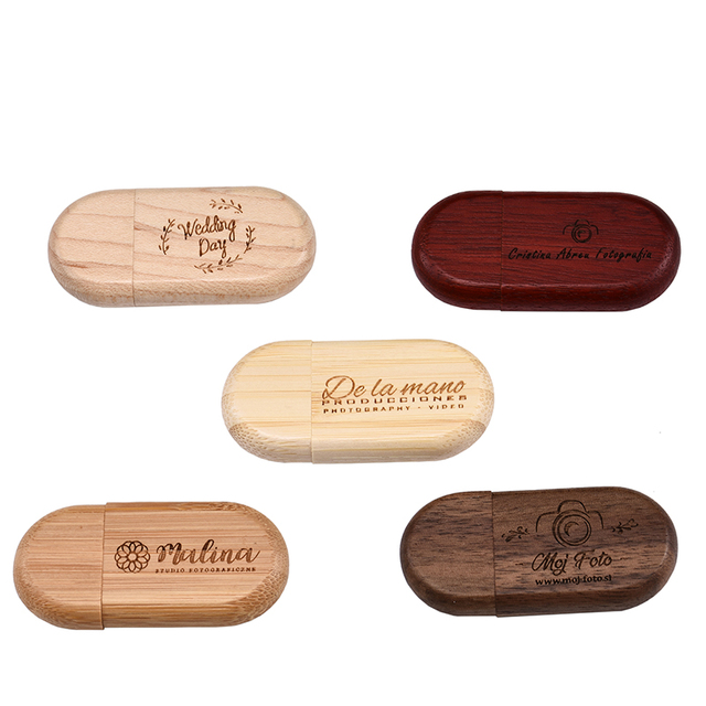 Wooden Bamboo USB 2.0 Flash Drive USB Memory Stick 64GB 32GB 16GB 8GB 4GB 128MB Wood Pendrive Storage Disk