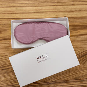 Sarung bantal sutra Satin organik Logo kustom dalam kotak penutup masker mata tidur sarung bantal Satin sutra dengan kotak hadiah - Product Image 1