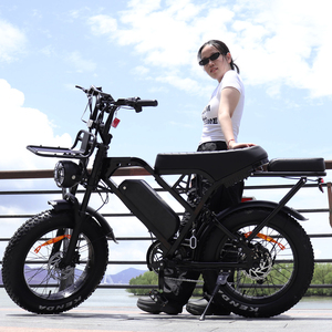 X80 프로 EU 창고 Fatbike V20 프로 250W Ebike Velo 전기 자전거 모터 더블 시트 자전거 전기 사이클 - Product Image 3
