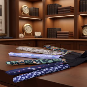 Cravatta in Seta Stampata, Classica Cravatta da Uomo per Affari, Ecologica con Motivi a Trasferimento Termico - Product Image 2