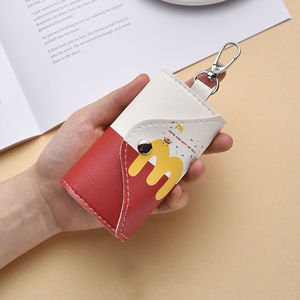 New Nylon Zipper Water Resistant Key Storage <b>Pouch</b> Versatile Accessory Bag Portable Anti Loss Keychain Hook for Unisex Keys - Product Image 1