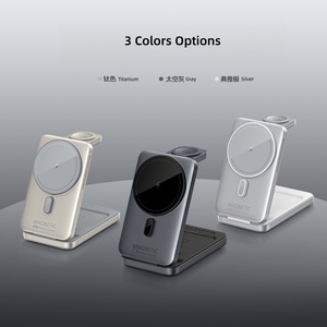 Kit de Viaje Plegable 3 en 1 con Cargador Inalámbrico Magnético de 15w, Estación de Carga Rápida Externa para <span class=keywords><strong>iPhone</strong></span> 17, iWatch y AirPods - Product Image 6