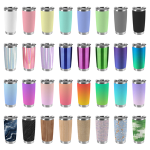 Gepersonaliseerde logo 20oz Geïsoleerde Dubbelwandige Reismokken Poedercoating Partybeker RVS Tumbler voor Lasergravering C1 - Product Image 6