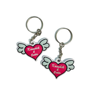 Llavero de PVC de silicona suave 2D personalizado al por mayor para concesionarios de automóviles - Product Image 1