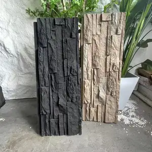 New Decorative Artificial 3D PU Artificial Stone Veneer Stone Wall Panel