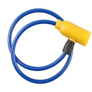 Bicycle <b>Lock</b> 120 Cm Blue Metal Wire <b>Lock</b> For Bicycles Doors <b>Windows</b> Durable - Product Image 4