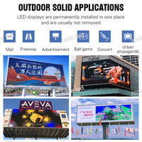 Affichage LED extérieur étanche, écran publicitaire numérique couleur, mur vidéo LED pour centre commercial, écran de guide touristique