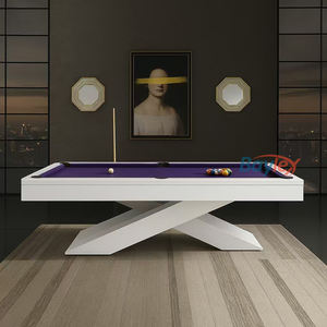 Самое популярное хорошее качество 7 футов 8 футов 9 футов стандартная кровать и деревянная ножка современный дизайн 2 в 1 бильярдный стол с Обеденным верхом - Product Image 3