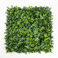 ZC Vertical Jardin Plante Mur Panneaux Intérieurs 50cm * 50cm Intimité Artificielle Verdure Feuilles Mur pour Vitrine Centre Commercial Jardin Extérieur