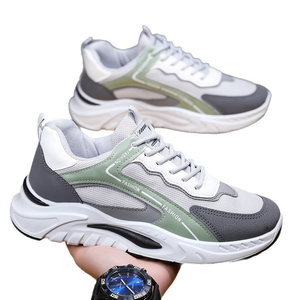 Chaussures de course respirantes à lacets pour hommes, vente en gros d'usine, chaussures décontractées pour hommes, chaussures de sport élégantes et polyvalentes - Product Image 3