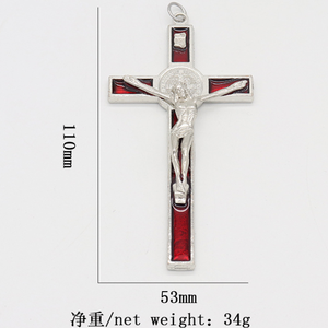 Católica Cristiana religión St. Benedict <span class=keywords><strong>padre</strong></span> Virgen María Cruz joyería exorcismo coche colgante artesanía - Product Image 3