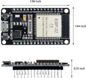 Aismartlink บอร์ดพัฒนา <span class=keywords><strong>ESP32</strong></span> ESP-WROOM-32 Wi-Fi สำหรับ CP2102 Dual Core 2.4GHz ใช้ได้กับ <span class=keywords><strong>IDE</strong></span> & NodeMcu - Product Image 4