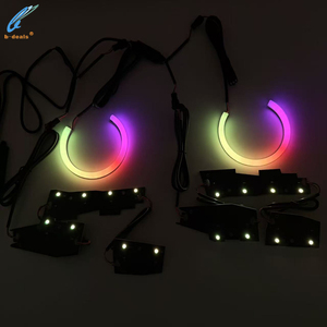 New 12V srgba <span class=keywords><strong>LED</strong></span> DRL bảng Halo Nhẫn Kit đối với Chevrolet Camaro Ss 2016 2018 với chuyển tín hiệu xe ánh sáng phụ kiện trang bị thêm - Product Image 2