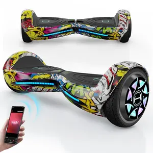 Hoverboard de dos ruedas H2, 6,5 pulgadas, 250W * 2, Control remoto, inteligente, Bluetooth, autobalance, almacén de Reino Unido