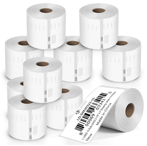 สติกเกอร์กันน้ำสีดำขนาด 2-1/4"x1-1/4" สำหรับการจัดส่งและการพิมพ์บาร์โค้ด - Product Image 1