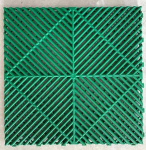 Heavy Duty PP Modular Garage Floor Tiles Rigid Colorful Interlocking Grate Flooring Mats for Car Washing/Car Detailing - Product Image 5