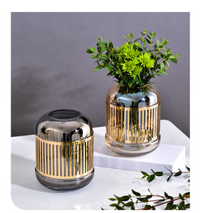 Jarrones de flores de cristal grueso para decoración del hogar, jarrón de boda, jarrón de cristal transparente y moderno para decoración de flores - Product Image 6