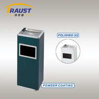 Traust 14L 20L Debout Intérieur En Acier Inoxydable Métal Poubelle Usine Litière Déchets Poubelle avec Cendrier Cigarette Bin