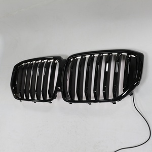 Tiypeor Đen Thận LED Lưới Tản Nhiệt Phía Trước Bumper Đối Với BMW X5 G05 2019 2022 Xe ABS Dual-Dải Bóng Mô Hình - Product Image 6