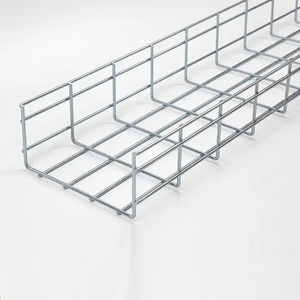 Bandeja de Cables de Malla Metálica Electrogalvanizada de Alta Calidad con Soporte de Montaje - Product Image 1