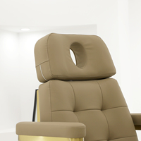 Lit de massage électrique de luxe moderne et réglable, base en PVC, éponge haute densité, cadre métallique, pour salon de beauté, soins du visage et extensions de cils