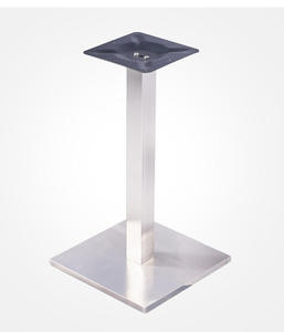 Steel Plate <b>Covered</b> with Stainless Steel Luxury Square Metal Easy Clean Hotel Restaurant Coffee <b>Dining</b> Base <b>Table</b> - Product Image 4