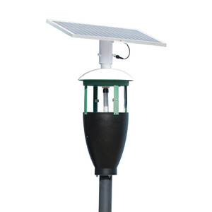 Lámpara solar antimosquitos para exteriores, de plástico, ecológica, con luz LED púrpura, trampa para insectos, para jardín, parque, villa - Product Image 2