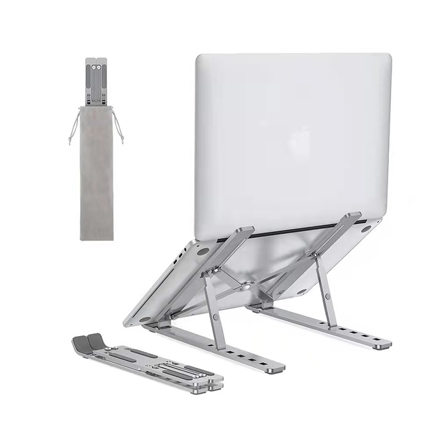 Portable Laptop Stand Aluminium Alloy Silicone Foldable Notebook Holder Tablet Base Pc Computer Accessories