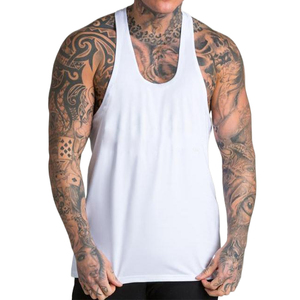 Débardeur Homme en Coton Côtelé de Haute Qualité, Coupe Slim, pour Gym, Fitness, Course à Pied, Sport, Broderie Graphique Personnalisable - Product Image 1