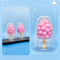 Jianye Melkwitte Druivenijs Mousse Siliconen Mal Eco-vriendelijk Herbruikbaar 3D Fruitvormig Breed Temperatuurbereik Makkelijk Ontvormen