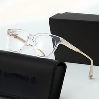 Nouvelles Lunettes Rétro Vintage Anti-Lumière Bleue, Monture Fine Noire Pleine Bordure, Verres PC, Design Uni pour Femme et Homme, Usage Quotidien