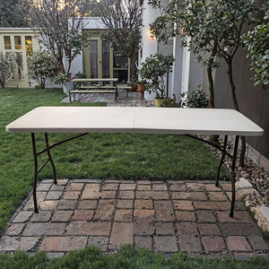 Hot <strong>Sales</strong> Cheap High-Quality 8FT Rectangle HDPE Plastic <strong>Trestle</strong> Folding <strong>Table</strong> <strong>for</strong> Party - Product Image 6