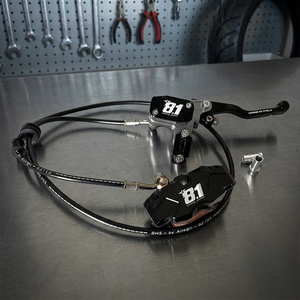 ชุดเบรกหน้าครบชุดสำหรับ Pitbike 8.1 พร้อมปั๊ม MC-11 คาลิปเปอร์ Hurricane ขนาด 84 มม. สายเบรก น้ำมัน Motul RBF700 ใหม่ BRK212 ผลิตในอิตาลี - Product Image 2