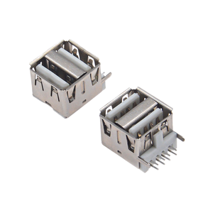 Conector USB 2.0 Tipo-A Hembra de Perfil Bajo, Cuerpo Corto de 11.5 mm con Brida Reforzada para Montaje Horizontal Seguro en PCB - Product Image 5